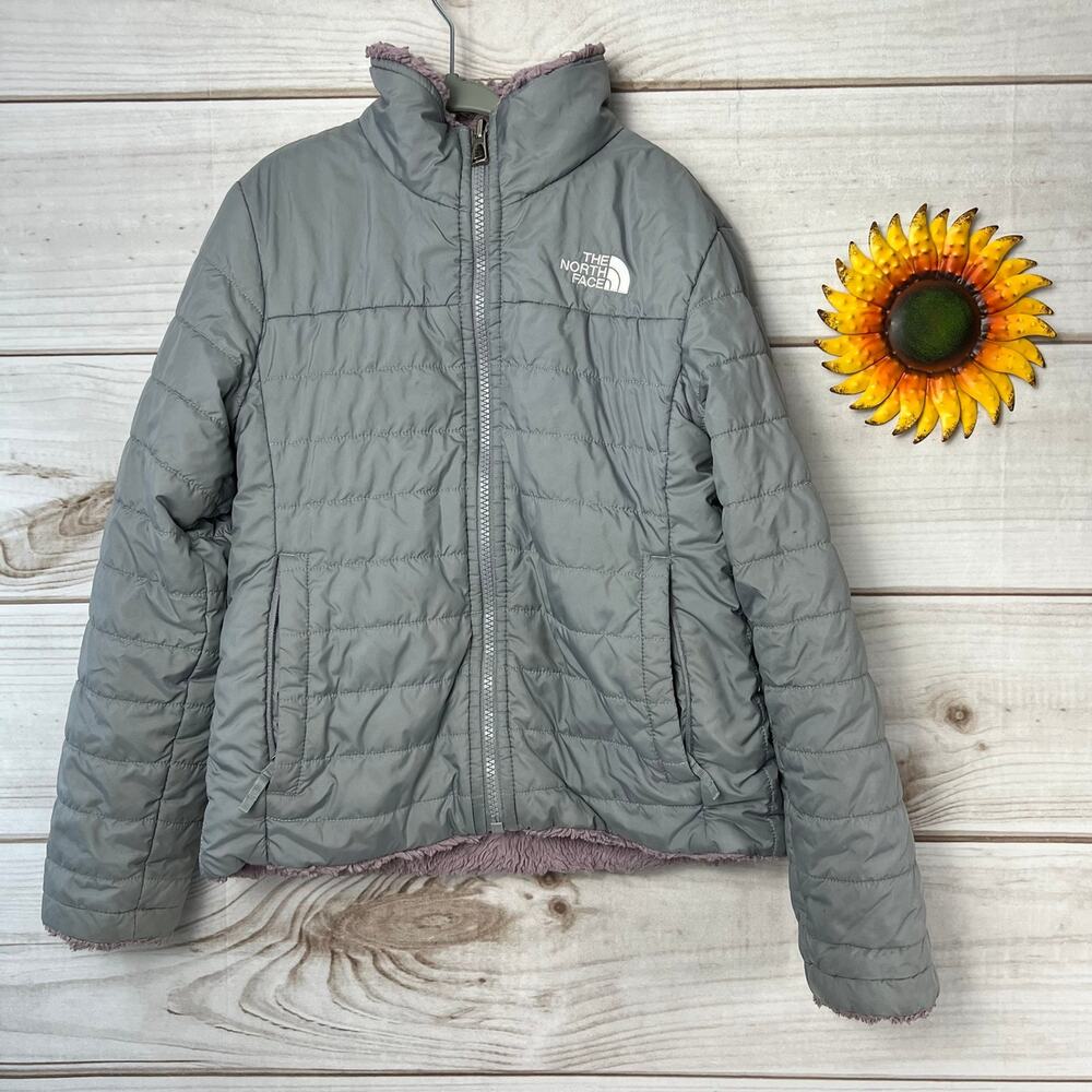 The North Face Girls Reversible Mossbud Quilted Jacket Size 6
